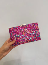 Clutch/bolsos piedras doble cara BR4066
