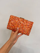 Clutch/bolsos piedras doble cara BR4066