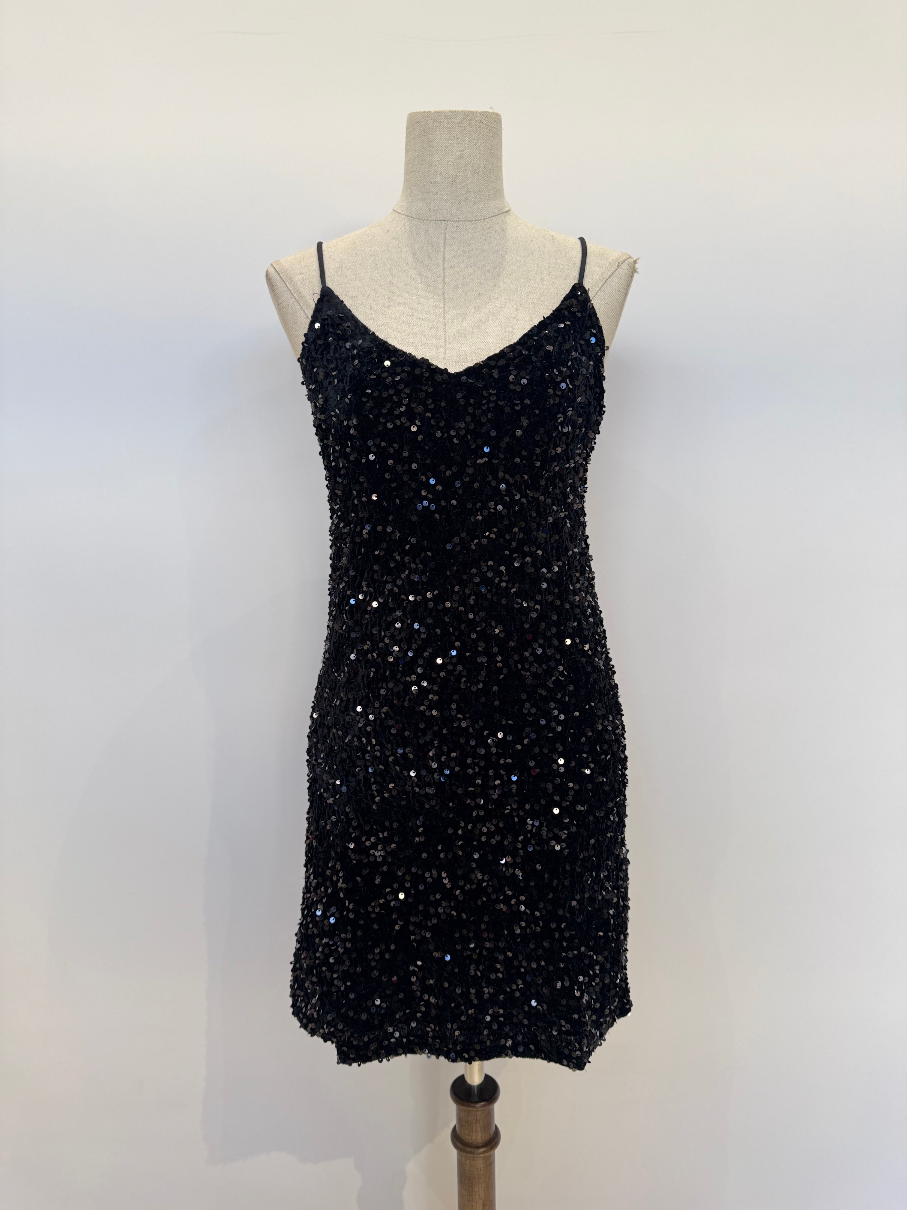 Vestido corto de lentejuela L1360