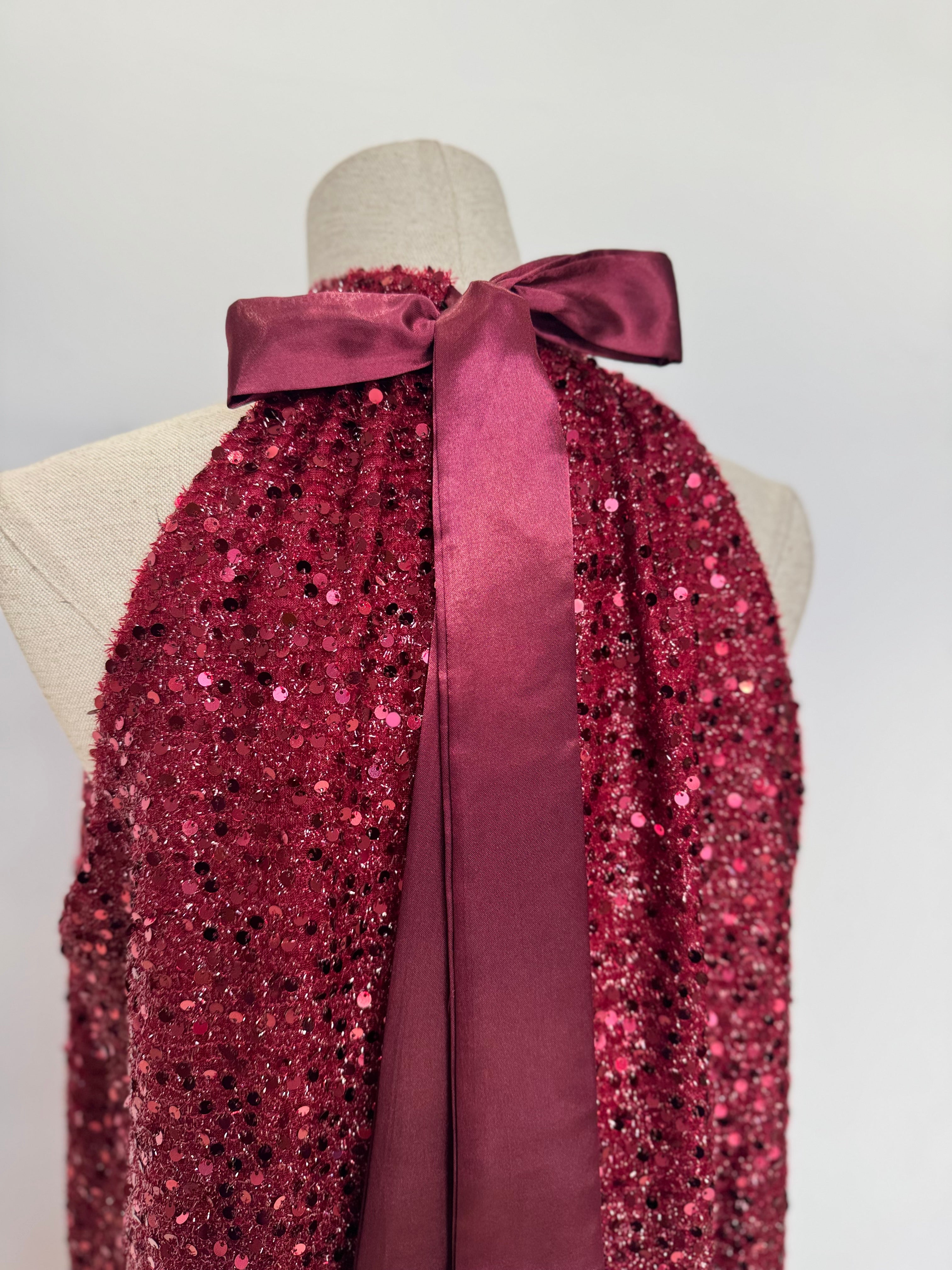 Vestido de lentueja corto L1361