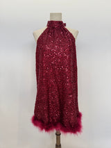 Vestido de lentueja corto L1361