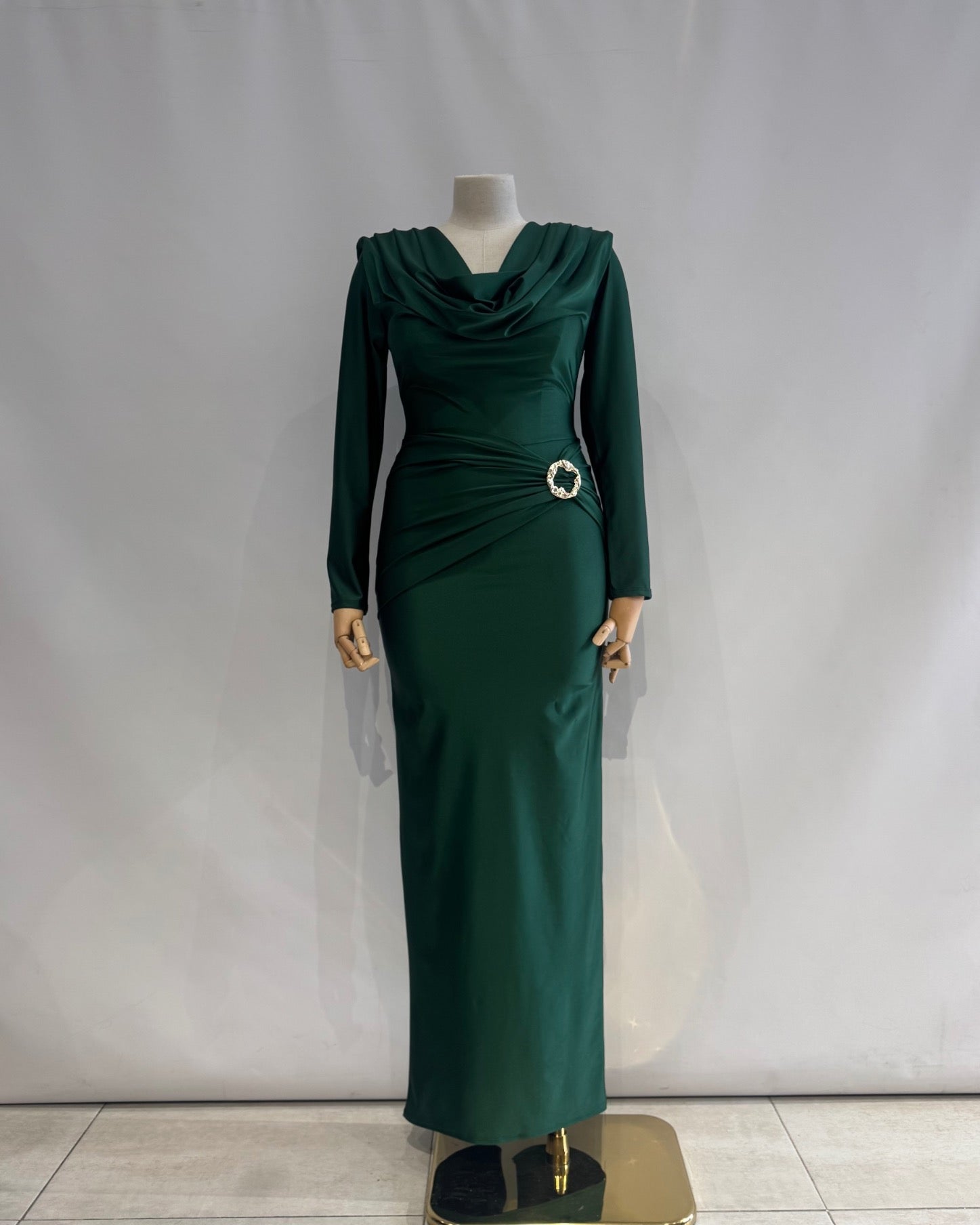 Vestido largo hebilla 25349