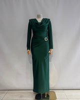 Vestido largo hebilla 25349