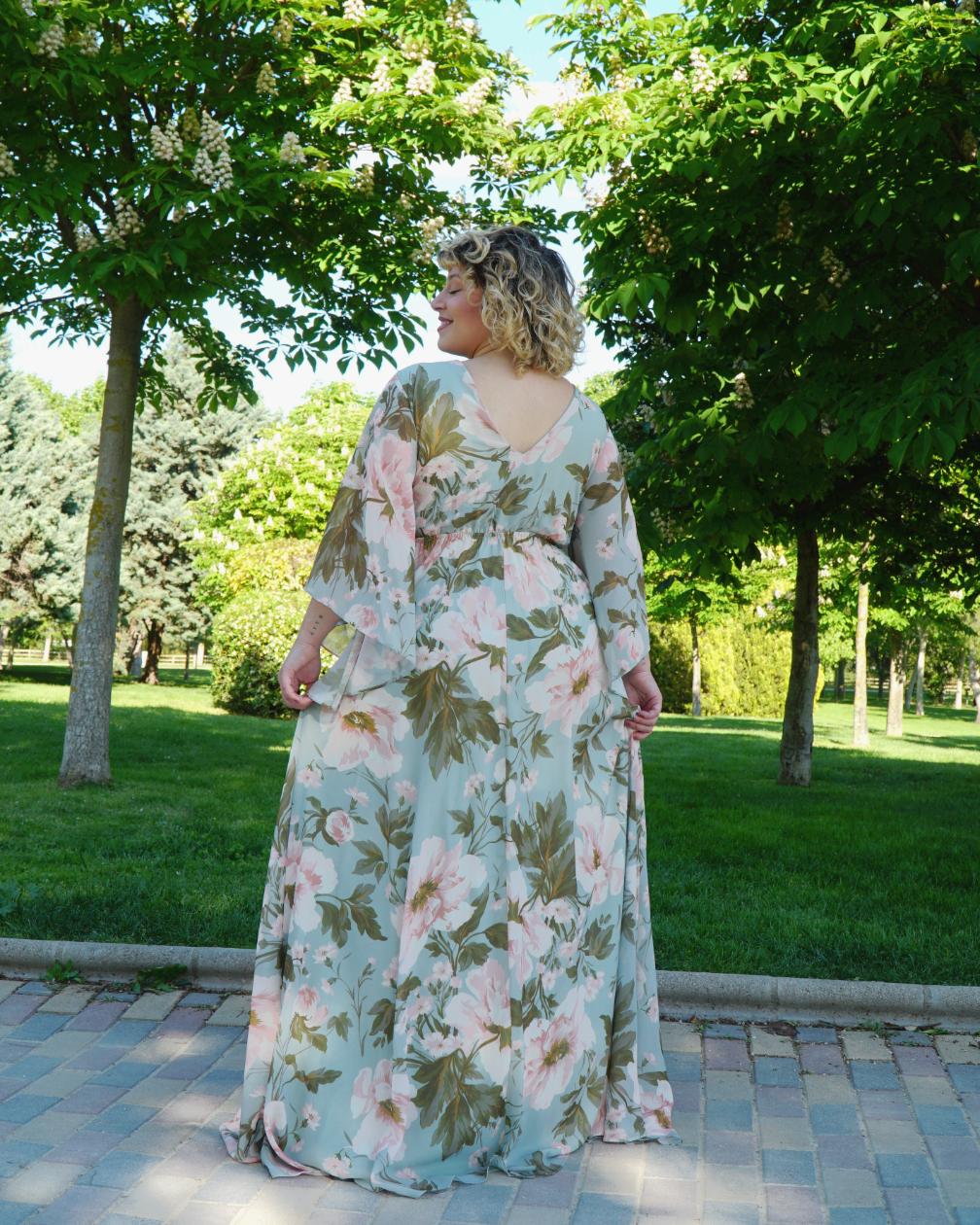 Vestido largo R1622 Tg