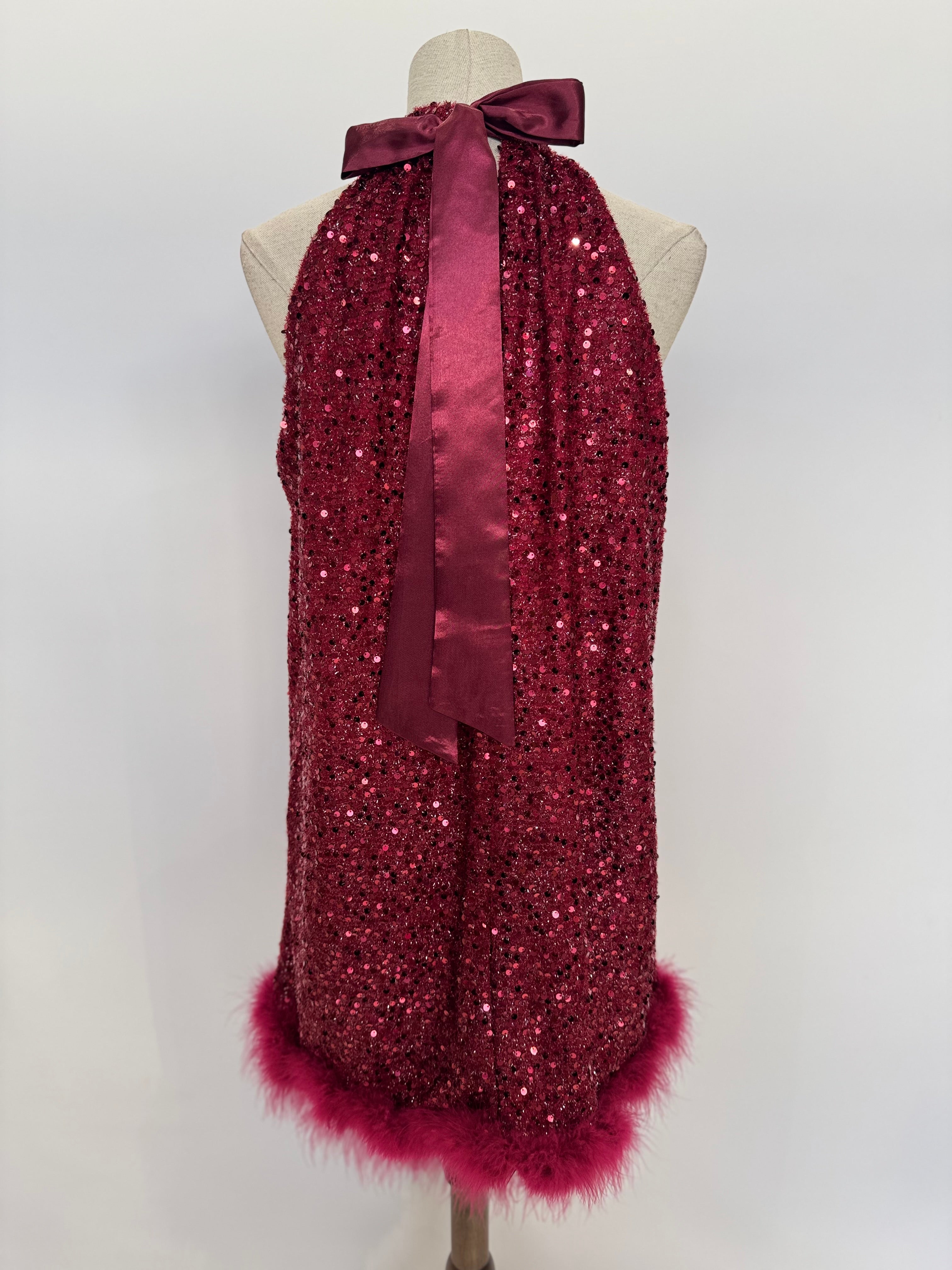 Vestido de lentueja corto L1361