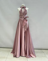 Vestido multiposicion de saten HM2358