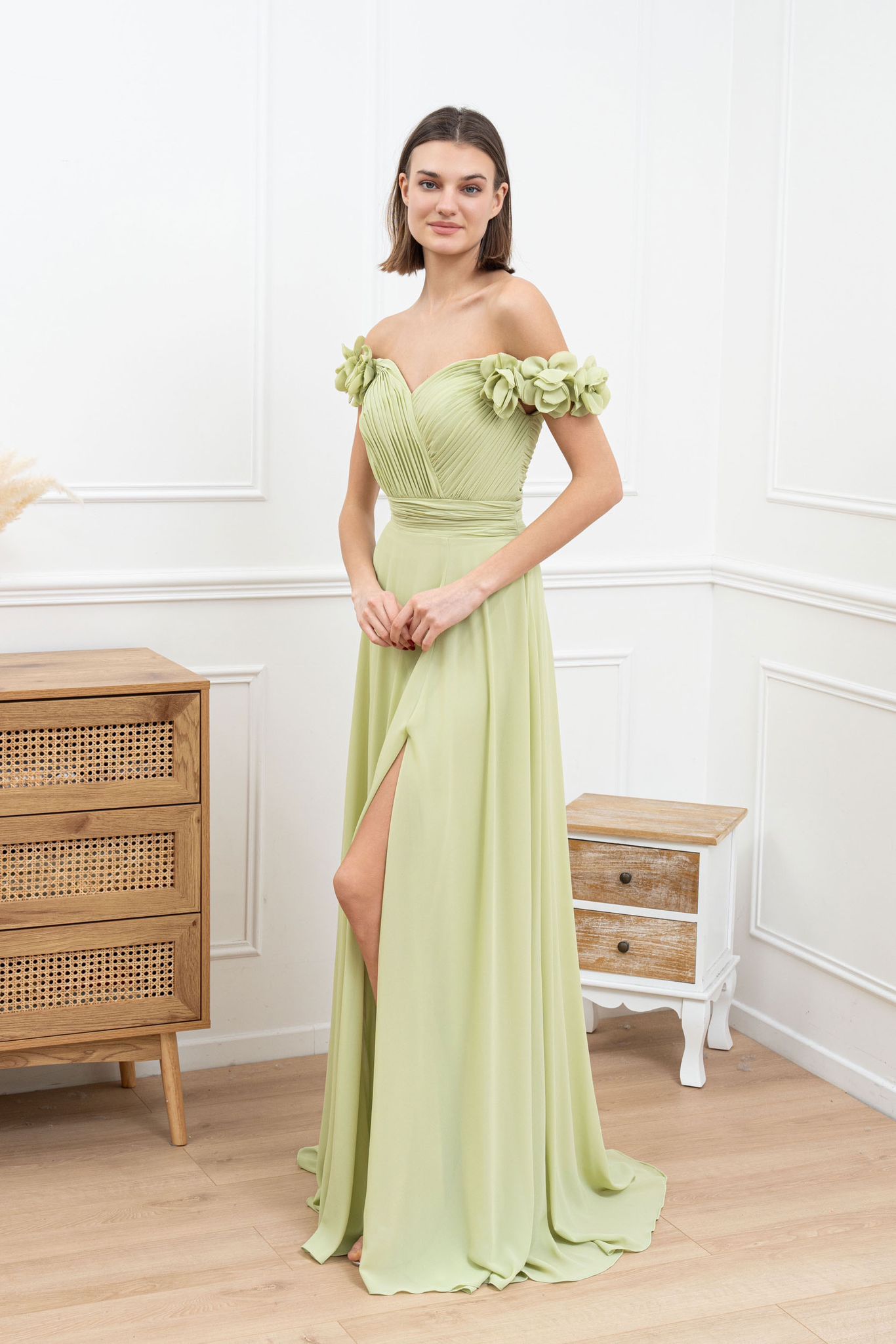 Vestido largo F86008