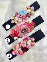 Cinturon goma flores 0008