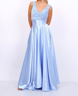 Falda saten H1258