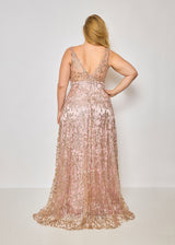 Long glitter dress HM2387