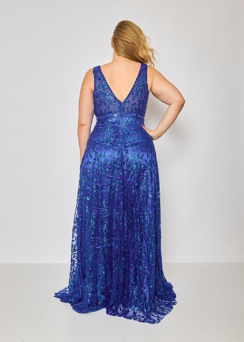 Long glitter dress HM2387