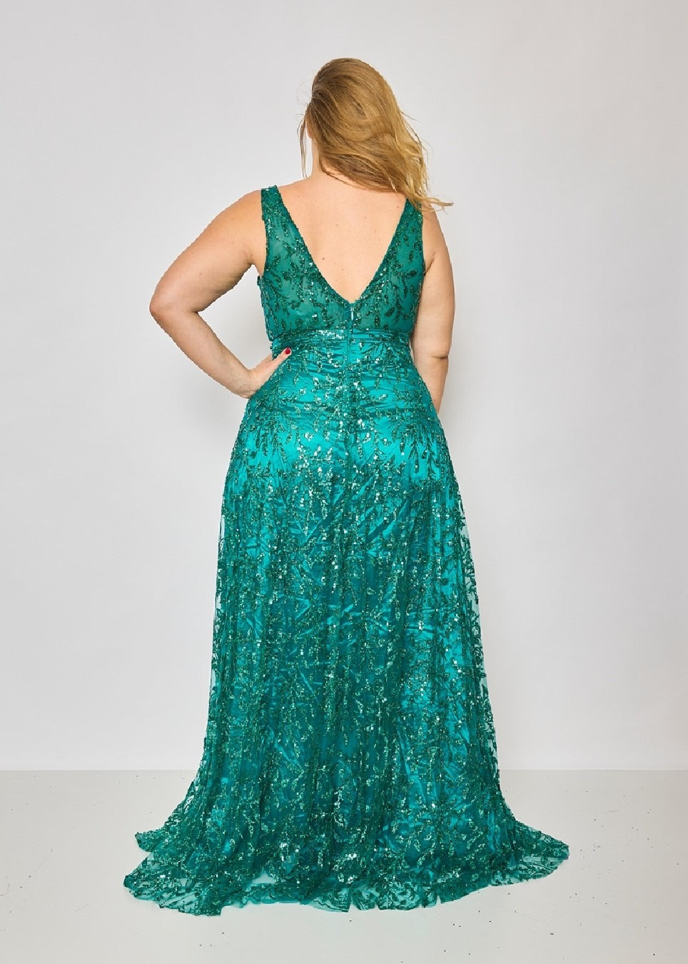 Long glitter dress HM2387