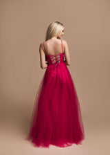 Vestido corset y tul HM2392