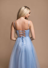 Vestido corset y tul HM2392