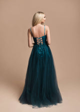 Vestido corset y tul HM2392