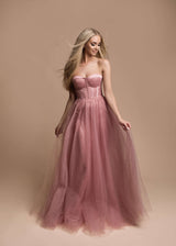 Vestido corset y tul HM2392