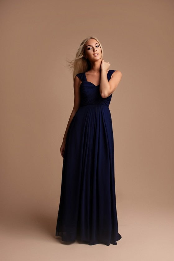 Long dress with sleeves R1269TG