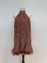 Vestido de lentueja corto L1361