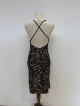 Vestido corto de lentejuela L1374