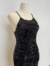 Vestido corto de lentejuela L1374