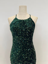 Vestido corto de lentejuela L1374