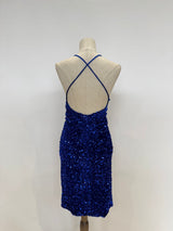 Vestido corto de lentejuela L1374