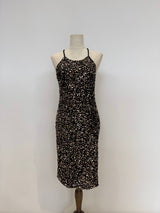 Vestido corto de lentejuela L1374