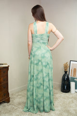 Vestido largo estampado 25130