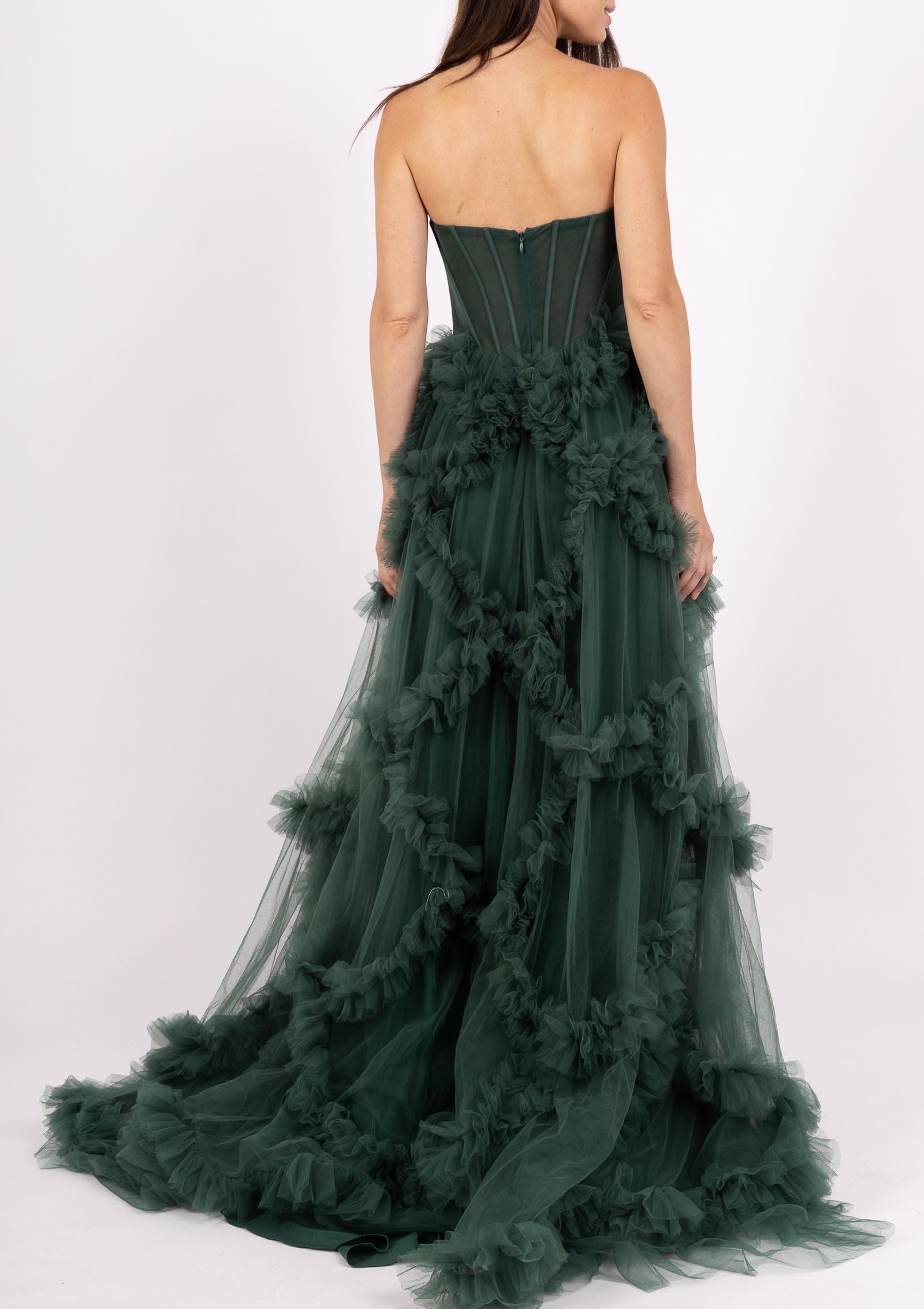 Vestido de tul F8072