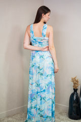 Vestido largo estampado 17170-3