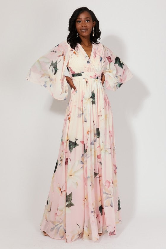 Flower print dress R1423