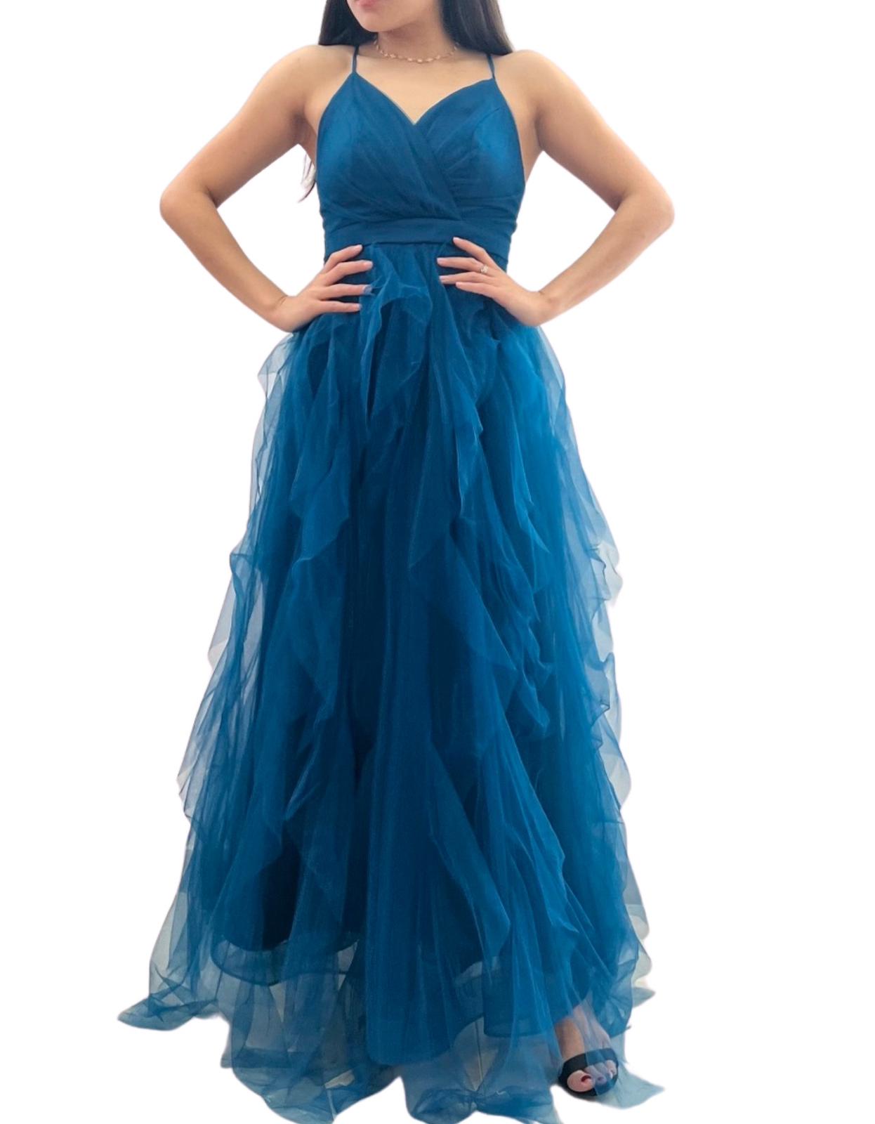 Vestido largo tul R1870