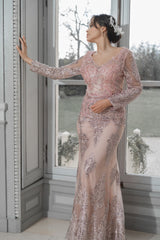 Vestido largo sirena TL-68