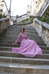 Long dress with sleeves TL-0827