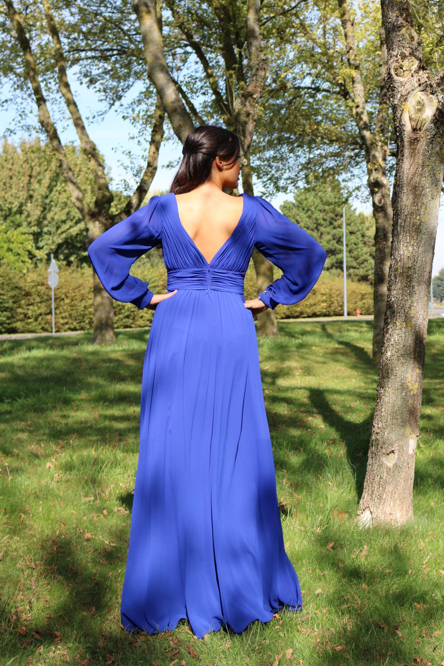 Long dress with sleeves TL-0827