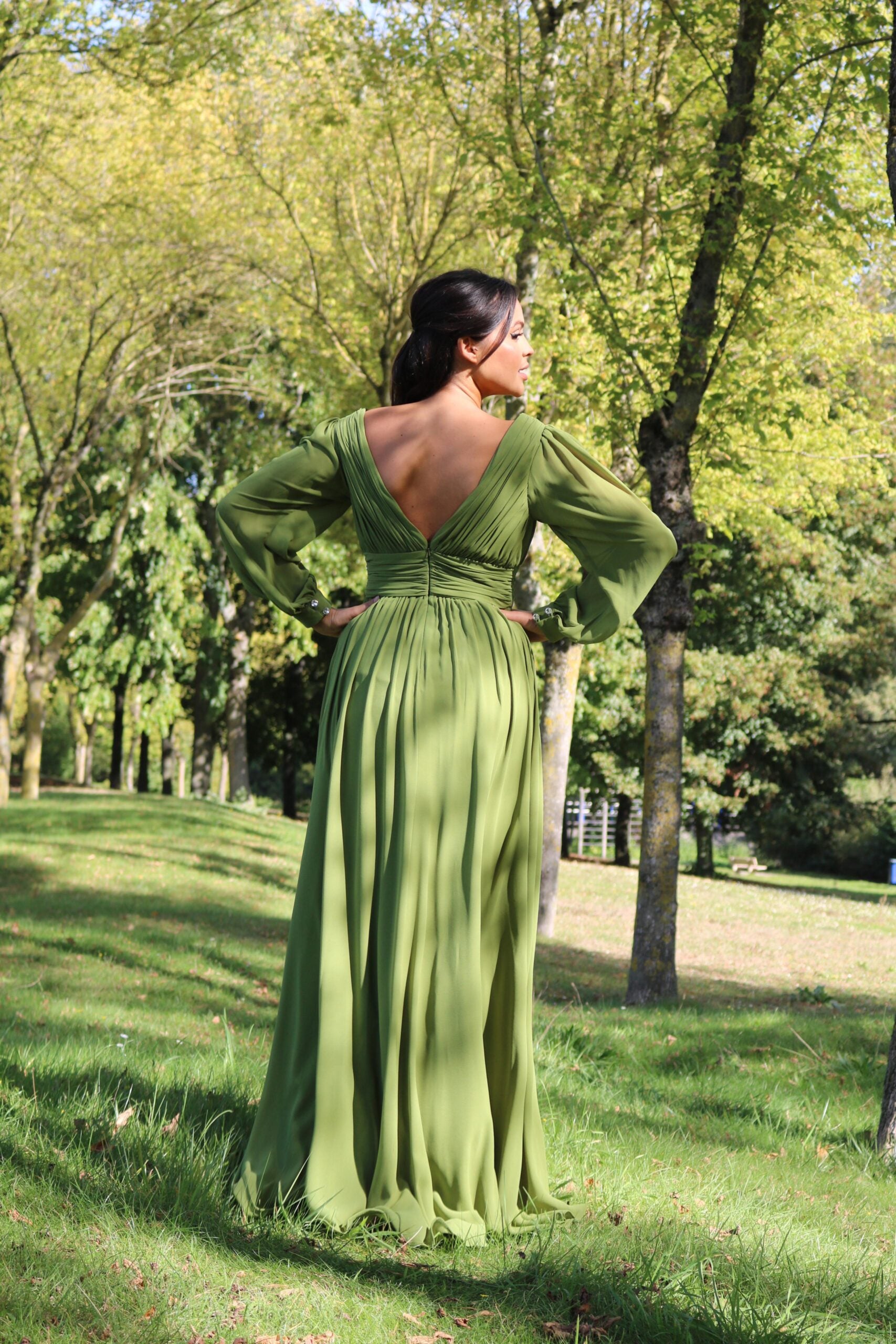 Long dress with sleeves TL-0827