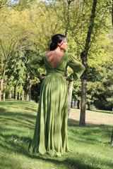 Long dress with sleeves TL-0827