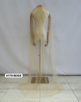 Velo con brillo y perlitas V179