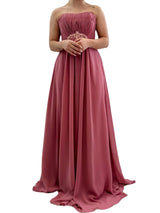 Long strapless dress H15057
