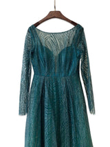 Vestido largo con purpurina HM2274