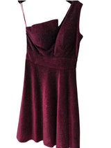 Vestido terciopelo brillo R8276