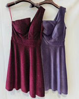 Vestido terciopelo brillo R8276