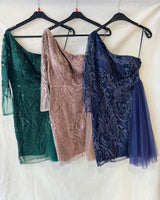 Vestido corto talla grande R8263