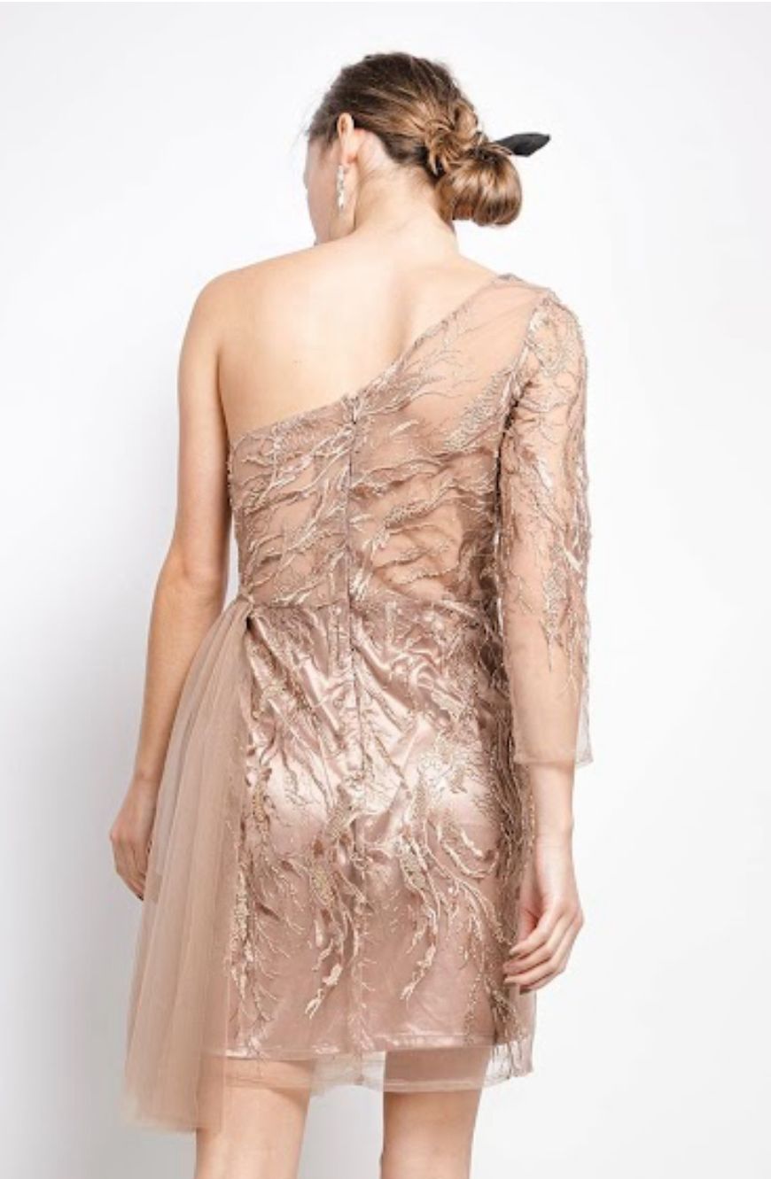 Vestido corto talla grande R8263