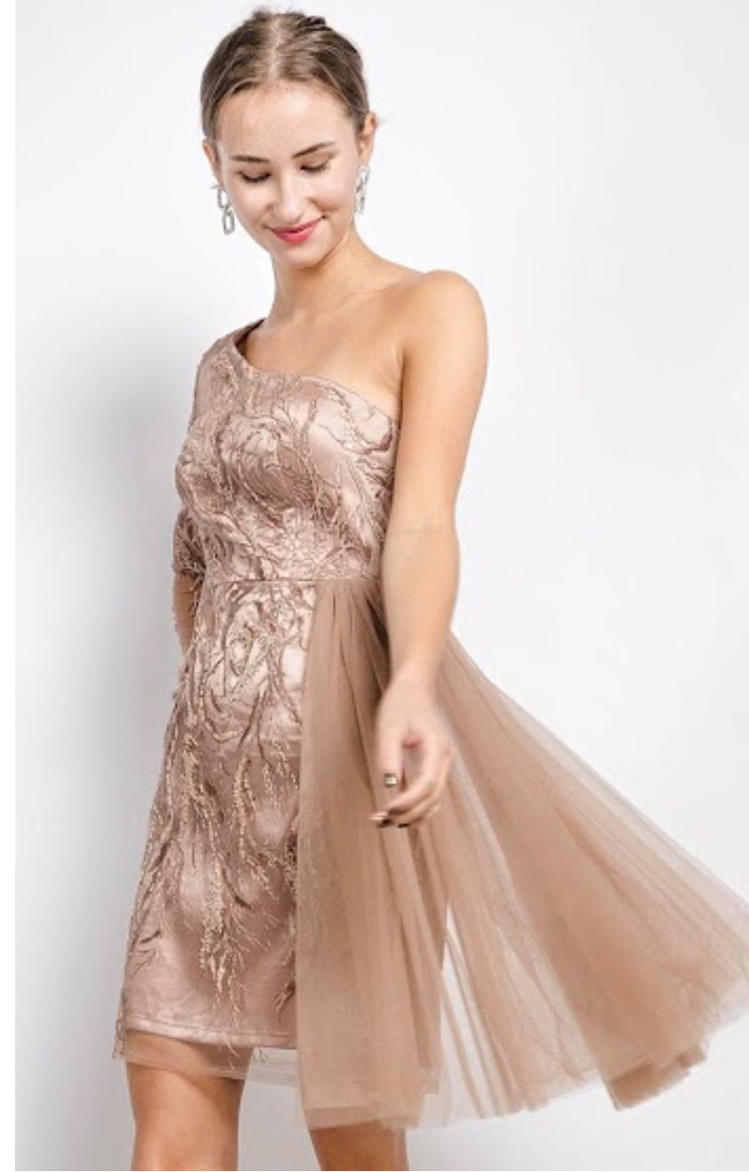 Vestido corto talla grande R8263