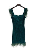 Vestido corto lentejuelas 22053
