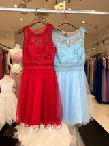 Vestido corto de tull 9149