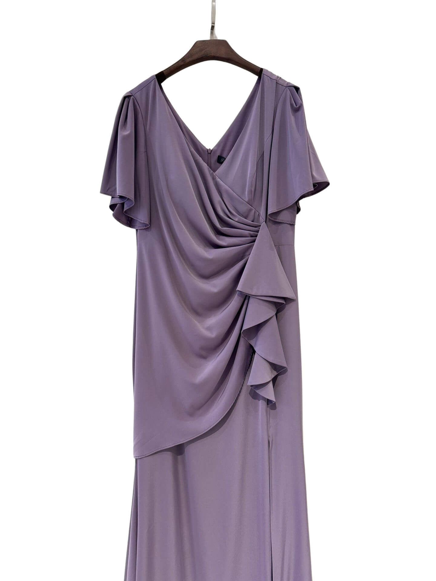 Plus size satin dress R1855
