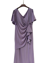 Plus size satin dress R1855