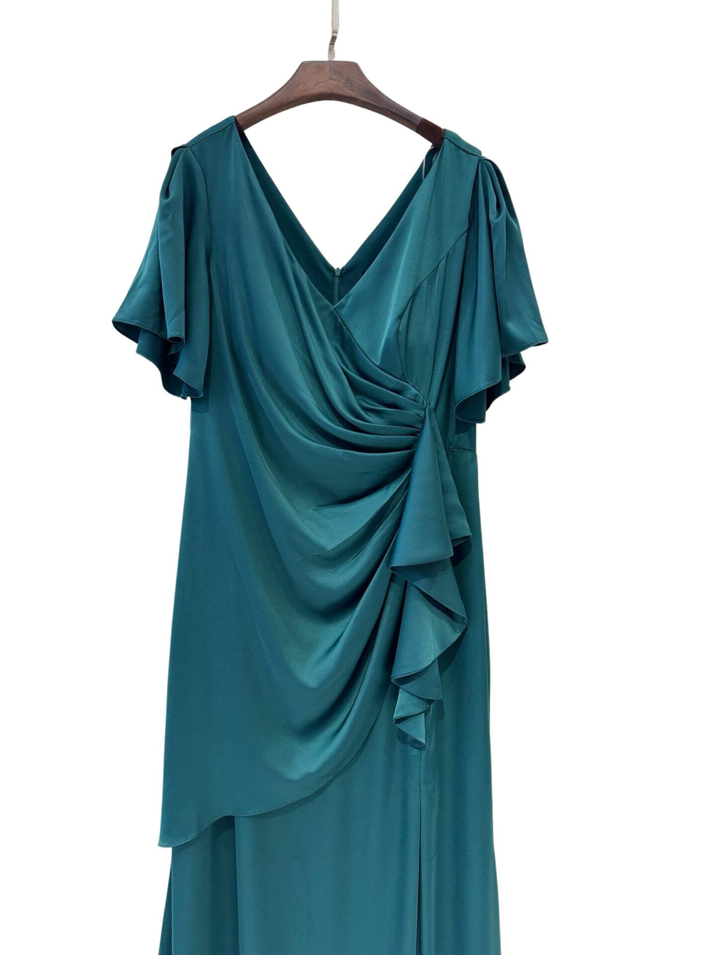 Plus size satin dress R1855